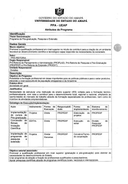 GOVERNO DO ESTADO DO AMAP&Aacute; UNIVERSIDADE DO