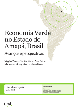 Economia Verde no Estado do Amap&aacute;, Brasil