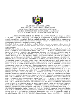 1 GOVERNO DO ESTADO DO AMAP&Aacute;