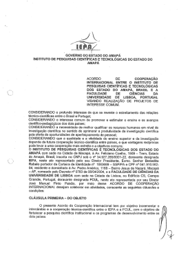 instituto de pesquisas cient&iacute;ficas e tecnol&oacute;gicas do estado de amap&aacute;