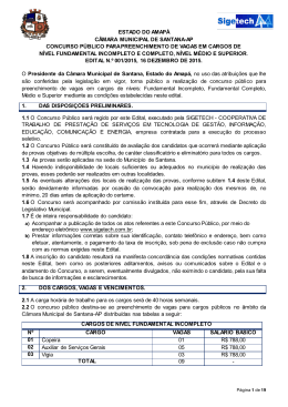 ESTADO DO AMAP&Aacute; - Sigetech Concursos