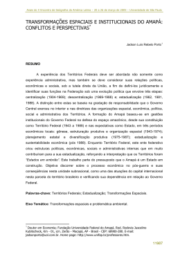 Transforma&ccedil;&otilde;es econ&ocirc;micas e institucionais do Amap&aacute; no s&eacute;culo XX