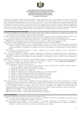 GOVERNO DO ESTADO DO AMAPÁ UNIVERSIDADE