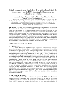 Estudo comparativo da distribui&ccedil;&atilde;o de precipita&ccedil;&atilde;o no Estado do