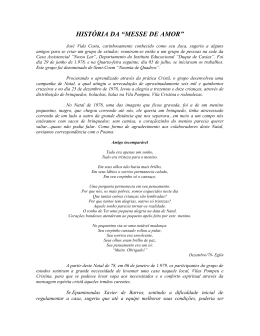 hist&oacute;ria da &ldquo;messe de amor&rdquo; - Associa&ccedil;&atilde;o Assistencial Esp&iacute;rita