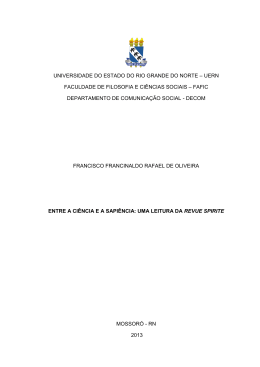 Entre a ciência e a sapiência: uma leitura da Revue Spirite