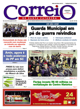 EM S&Atilde;O JOS&Eacute; - Correio SC