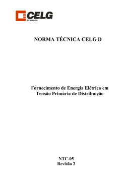 Fornecimento de Energia El&eacute;trica em Tens&atilde;o Prim&aacute;ria de