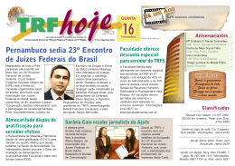 Pernambuco sedia 23º Encontro de Juízes Federais do Brasil