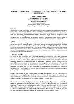 DIRETRIZES AMBIENTAIS PARA A IMPLANTA&Ccedil;&Atilde;O DA
