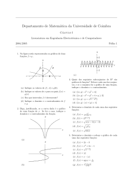 Departamento de Matem&aacute;tica da Universidade de Coimbra