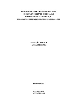 universidade estadual do centro-oeste secretaria de estado da