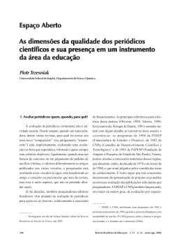 Espa&ccedil;o Aberto As dimens&otilde;es da qualidade dos peri&oacute;dicos