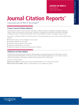 Journal Citation Reports&reg;