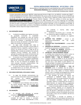 edital modalidade presencial - n&ordm; 01/2014 &ndash; cpsi