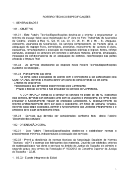 ROTEIRO T&Eacute;CNICO/ESPECIFICA&Ccedil;&Otilde;ES 1