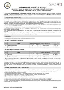 Edital 01/2014 - Instituto Quadrix