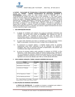 Edital - Fatesp