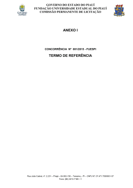anexo i - termo refer&ecirc;ncia