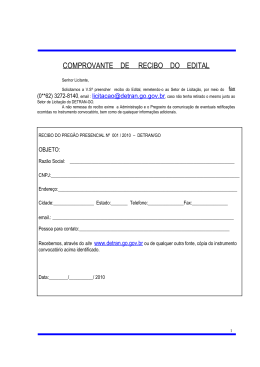 preg&atilde;o presencial n&ordm; 001/2010 - detran-go