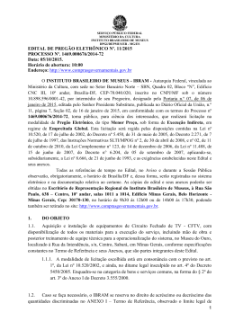 Edital - Instituto Brasileiro de Museus