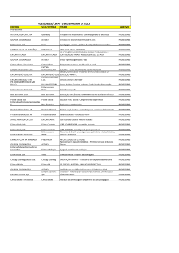 CGEB/DEGEB/CEFAI - LIVROS NA SALA DE AULA