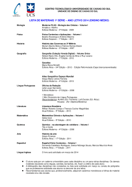 lista de materiais 1ª série – ano letivo 2014 (ensino médio)