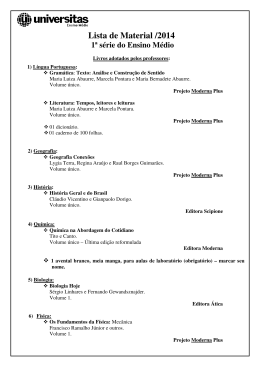 Lista de Material /2014 - Colégio Universitas