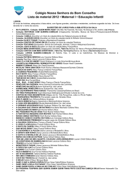 LISTA DE MATERIAL - MATERNAL 1