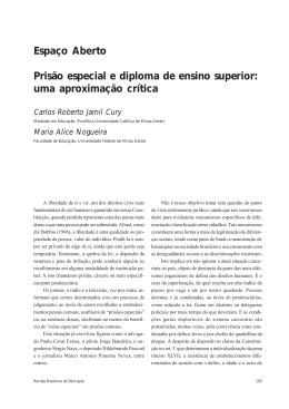 Prisão especial e diploma de ensino superior