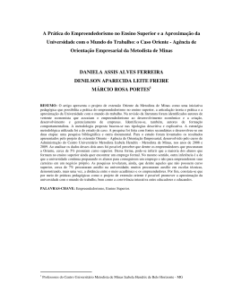 A Prática do Empreendedorismo no Ensino Superior e a