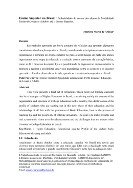 Ensino Superior no Brasil¹: Probabilidade do acesso dos