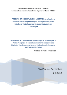 Produto - Unifesp