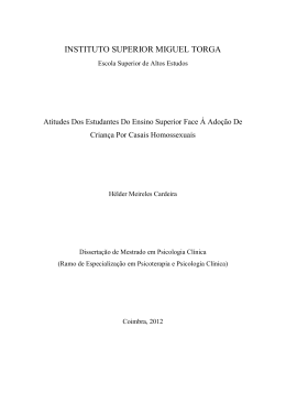 As atitudes dos estudantes do ensino superior face &agrave; ado&ccedil;&atilde;o de