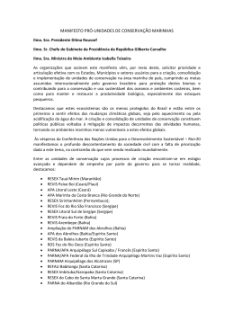 Manifesto pró UCs - Projeto Albatroz