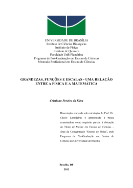 proposição - Pós-Graduação em Ensino de Ciências da UnB