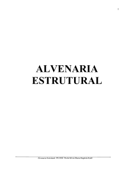 ALVENARIA ESTRUTURAL