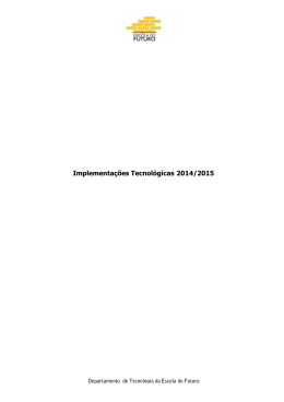 Implementa&ccedil;&otilde;es Tecnol&oacute;gicas 2014/2015