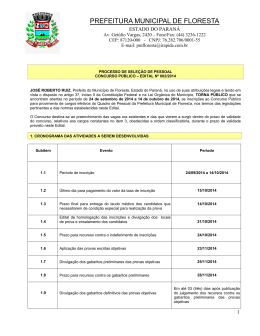 Edital Principal - Organon Consultoria