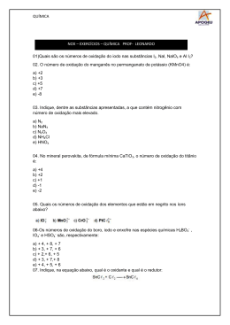 química – revisão – prof. leonardo