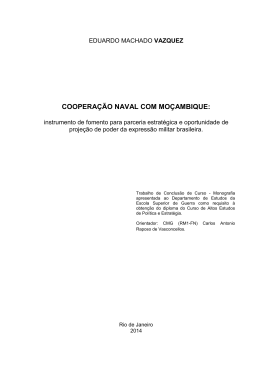 VAZQUEZ, Eduardo Machado. Cooperação naval com Moçambique