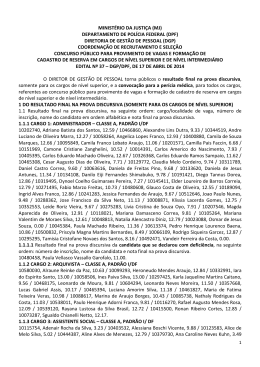 Resultado final na prova discursiva, somente para