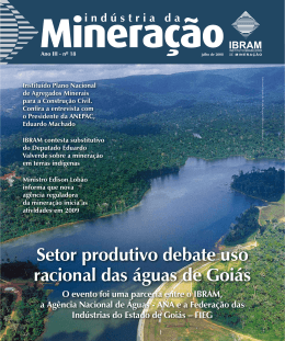 Ind&uacute;stria da Minera&ccedil;&atilde;o n&ordm; 18