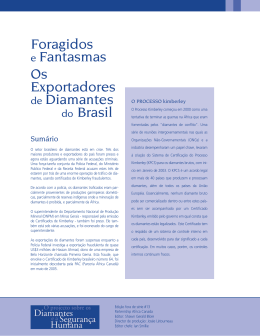 Foragidos e Fantasmas Os Exportadores de Diamantes do Brasil