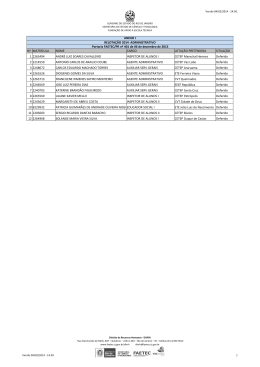 resultado relotação 2014 - Faetec