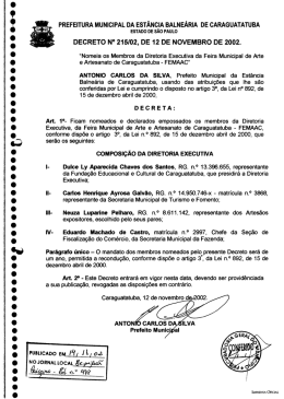 Page 1 PREFEITURA MUNICIPAL DA ESTANCIA BALNEARIA DE