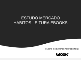 ESTUDO MERCADO HÁBITOS LEITURA EBOOKS