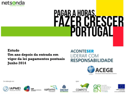 Estudo Um ano depois da entrada em vigor da lei pagamentos