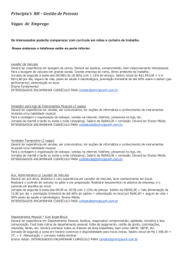 Principiu`s RH &ndash; Gest&atilde;o de Pessoas Vagas de Emprego