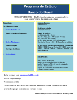Programa de Estágio Banco do Brasil